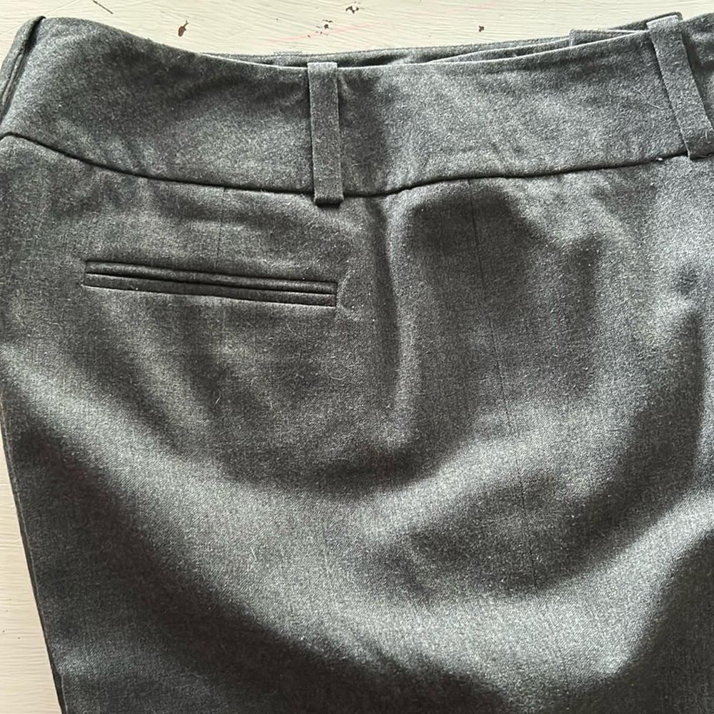 Talbots 99% wool gray stretch pants trousers, fully lined, wide belt loops 10 - Picture 2 of 8
